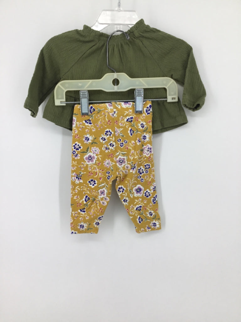 Carter's Child Size 3 Months Green Dress - girls