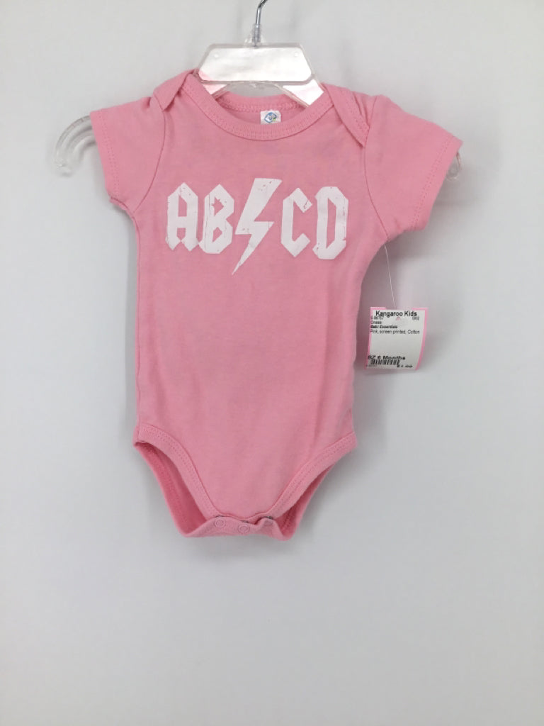 Babi Essentials Child Size 6 Months Pink Onesie