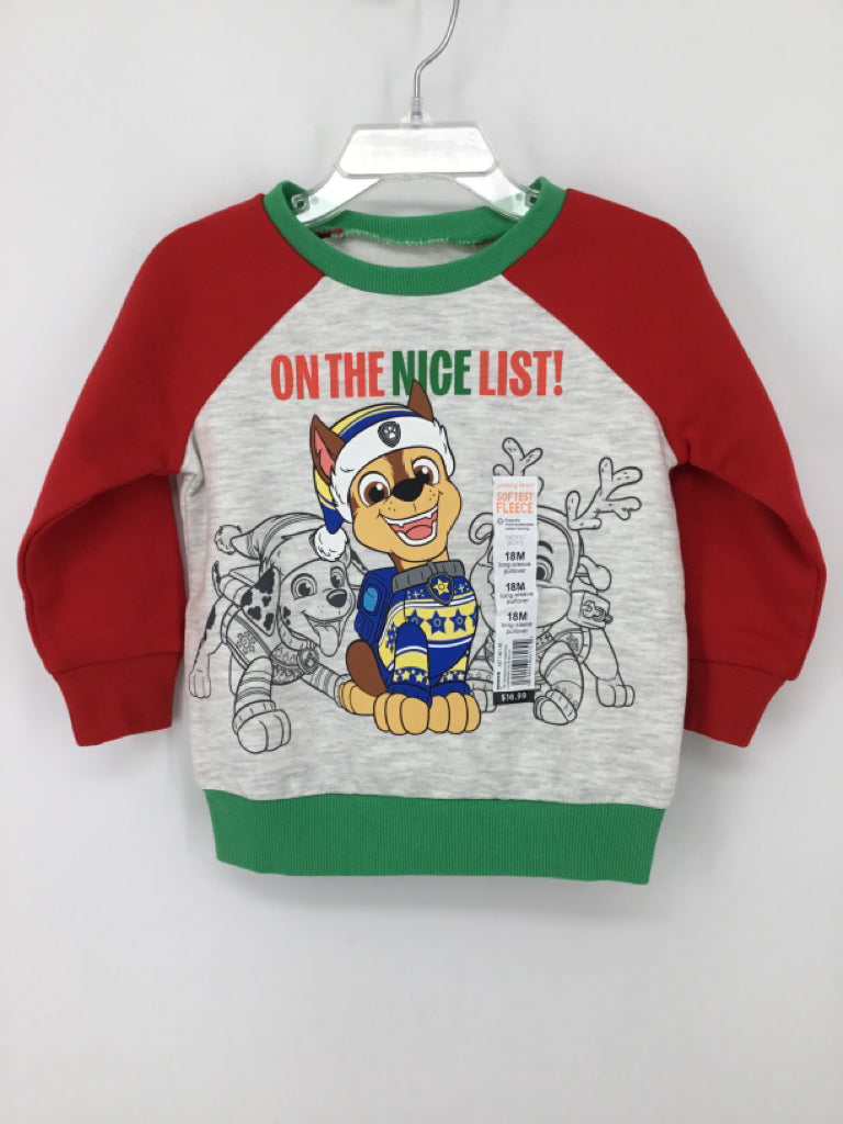 jumping beans Child Size 18 Months Red Christmas Sweatshirt