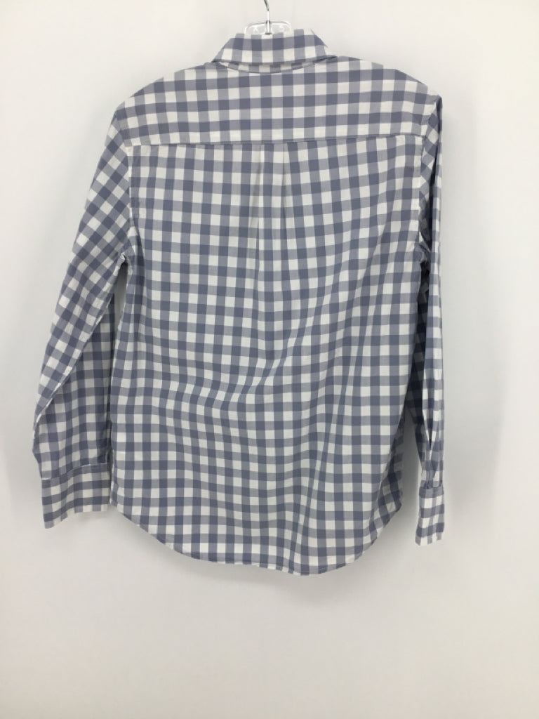 Crewcuts Child Size 10 Blue Gingham Shirt - boys