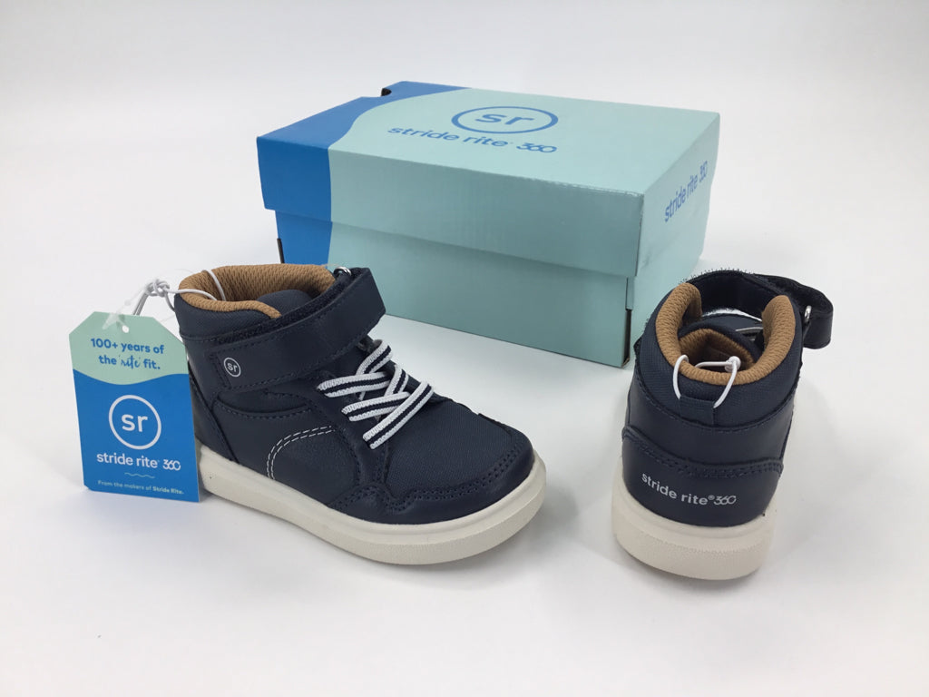 Stride Rite Child Size 5 Toddler Navy Boots