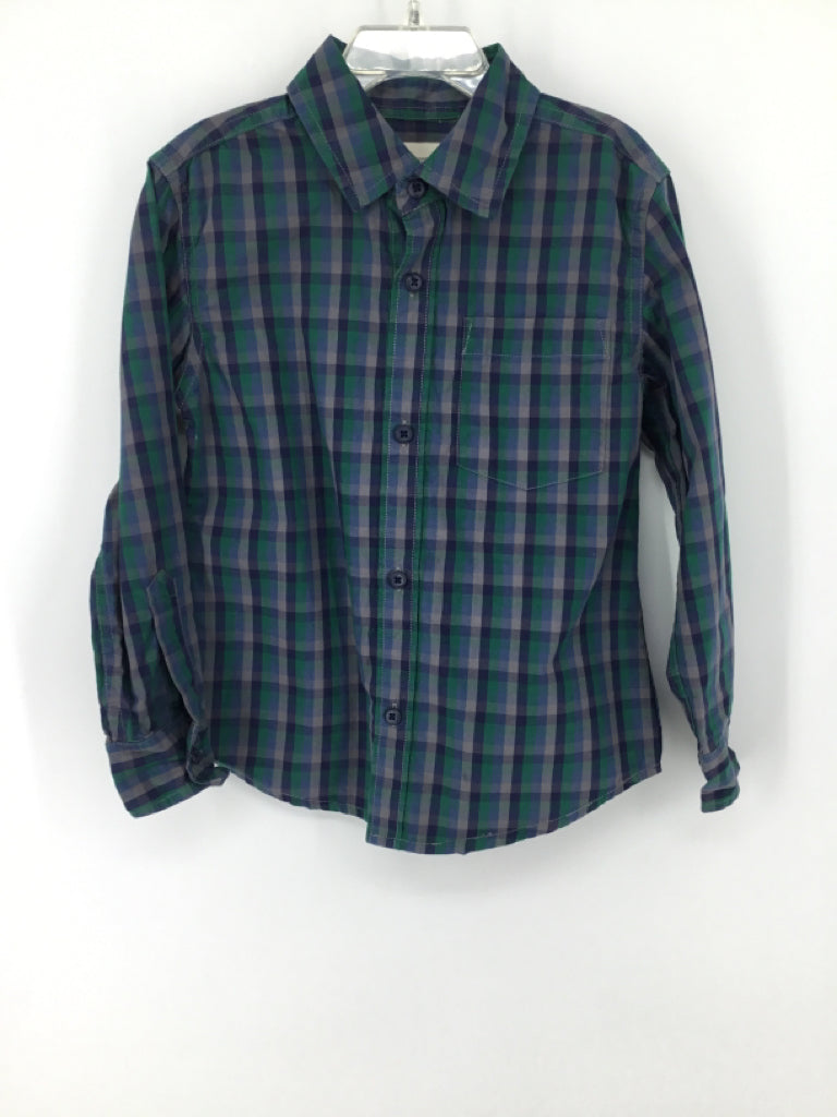 Tucker + Tate Child Size 4 Green Gingham Shirt - boys