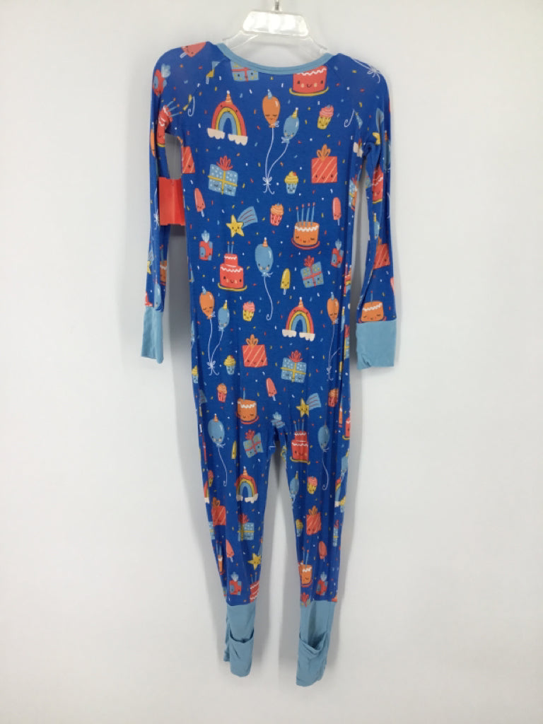 Little Sleepies Child Size 3 Blue Print Pajamas - boys