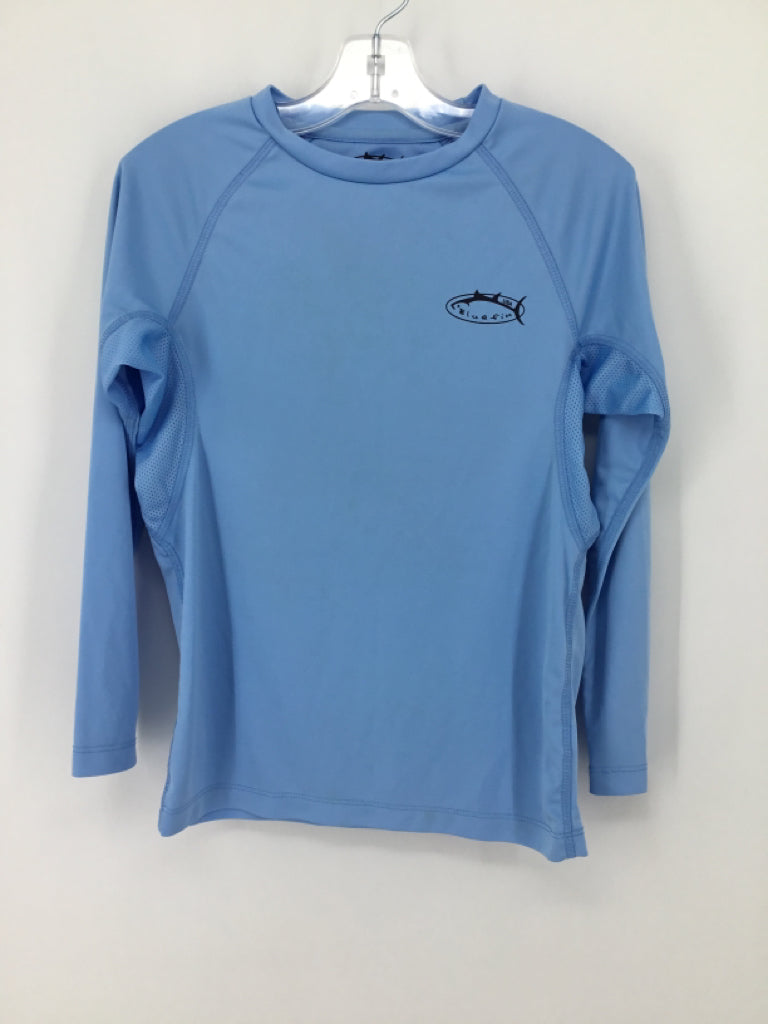 Blue Fin Child Size 10 Blue screen printed Shirt - boys