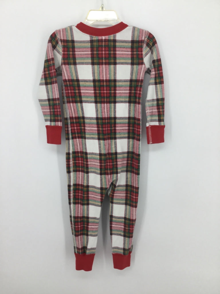 Hanna Andersson Child Size 3 Red Plaid Pajamas - boys