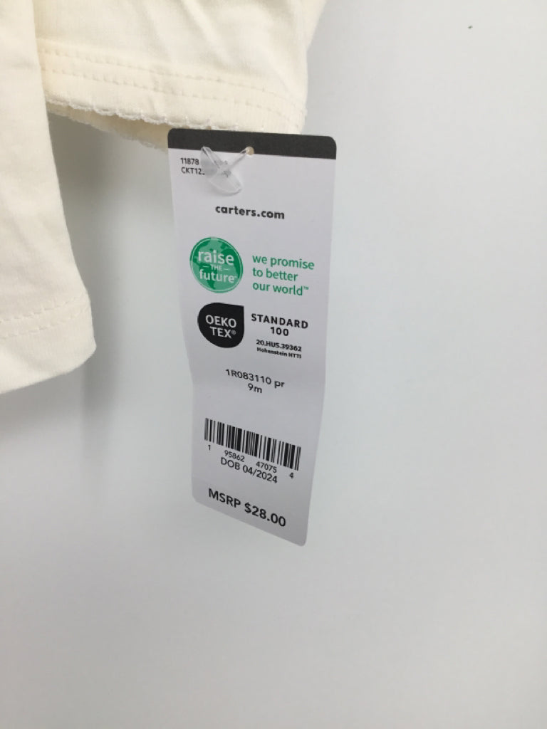 Carter's Child Size 9 Months Cream Shirt - girls