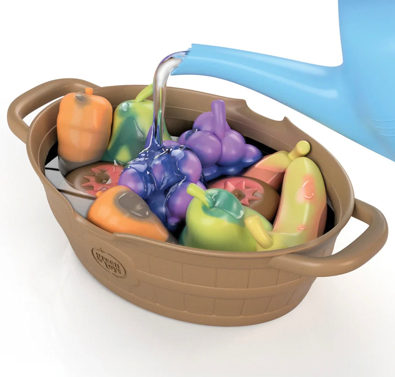 Green Toys - Rainbow Harvest Watering Can Activity Set