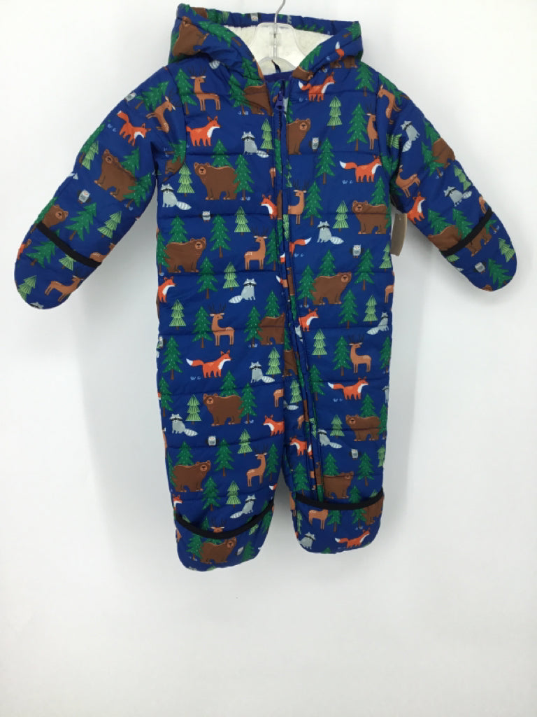 Childrens Place Child Size 12-18 Months Blue Print Outerwear - boys