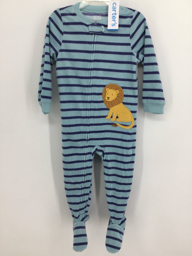 Carter's Child Size 2 Toddler Blue Sleepers
