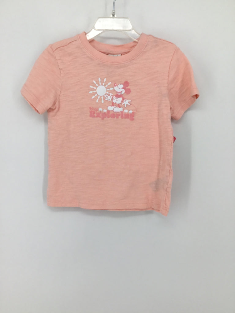 Janie and Jack + Disney Child Size 4 Pink T-shirt - girls