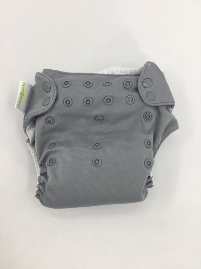 Bum Genius Child Size One Size Gray Solid Pocket Cloth Diaper