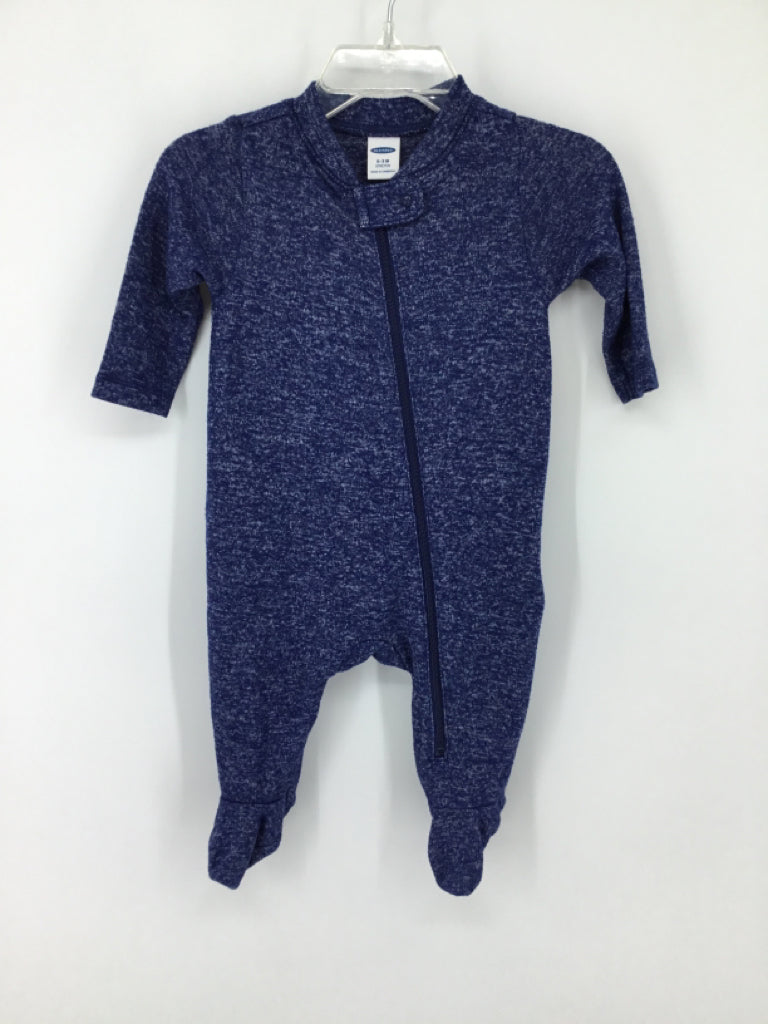 Old Navy Child Size 0-3 Months Blue Sleepers