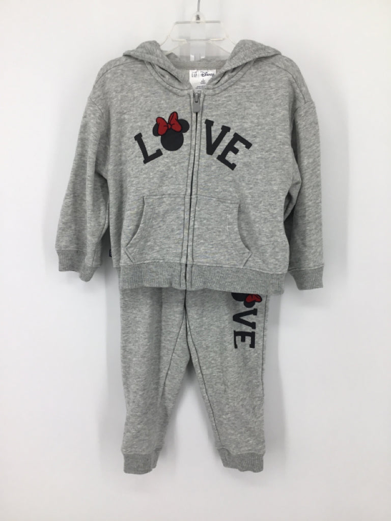Baby Gap + Disney Child Size 3 Gray Outfit - girls