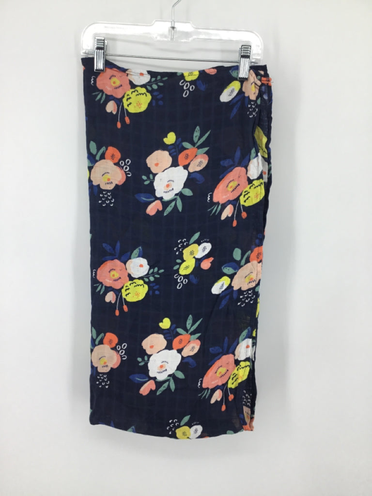 Angel Dear Navy Floral Blanket