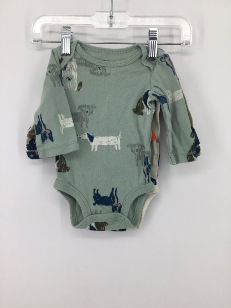 Carter's Child Size 3 Months Green Onesie