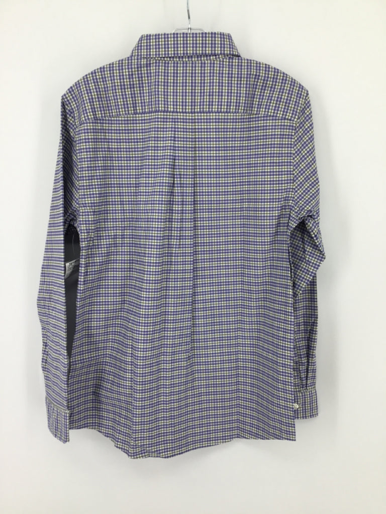 vineyard vines Child Size 12 Purple Plaid Shirt - boys