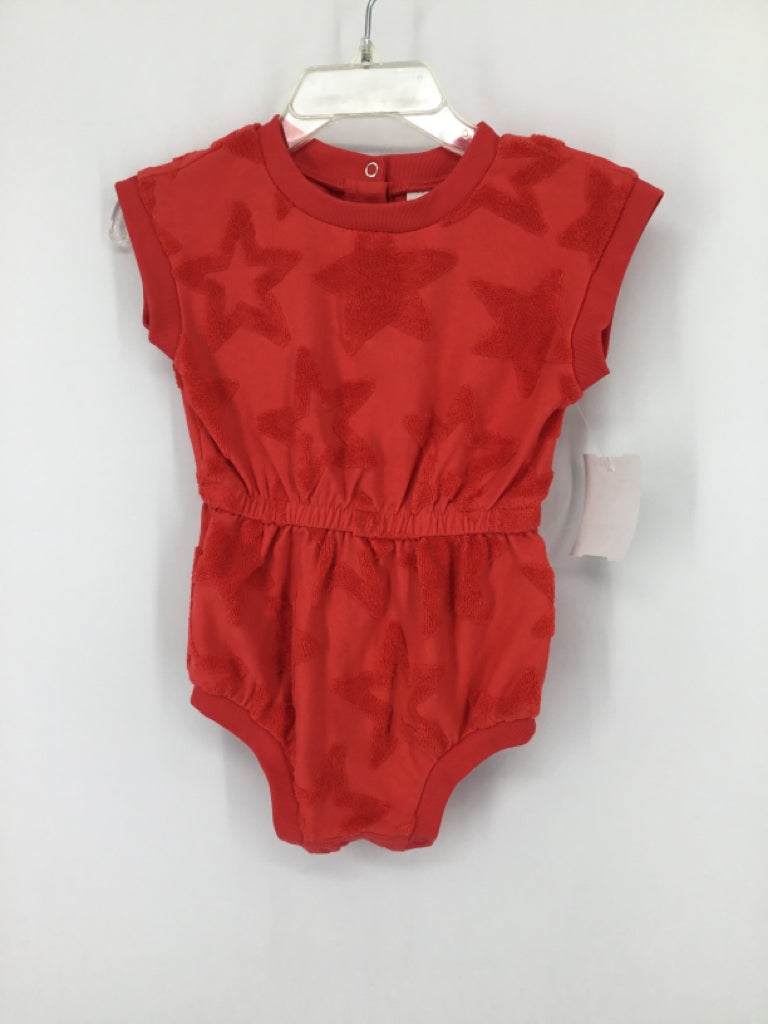 Cat & Jack Child Size 6-9 Months Red Stars & Stripes Outfit