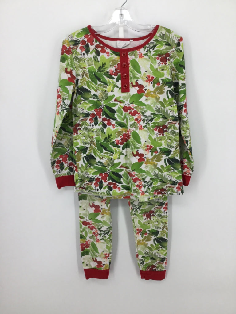Little Magnolia Child Size 12 Green Christmas Pajamas