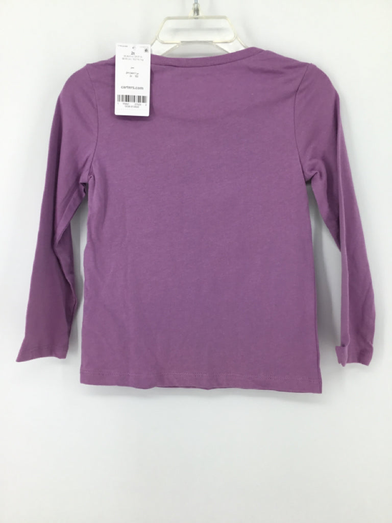 Carter's Child Size 2 Purple T-shirt - girls