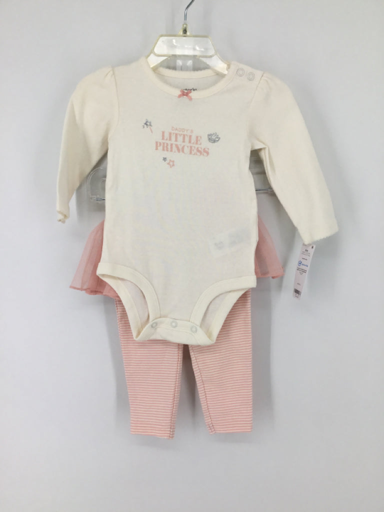 Carter's Child Size 6 Months Pink Outfit - girls