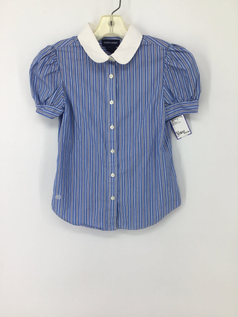 Ralph Lauren Child Size 8 Blue Shirt - girls