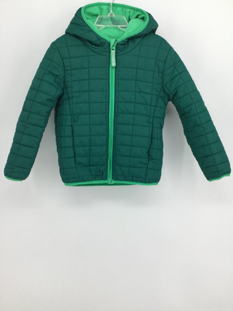 Cat & Jack Child Size 5 Green Solid Outerwear - boys