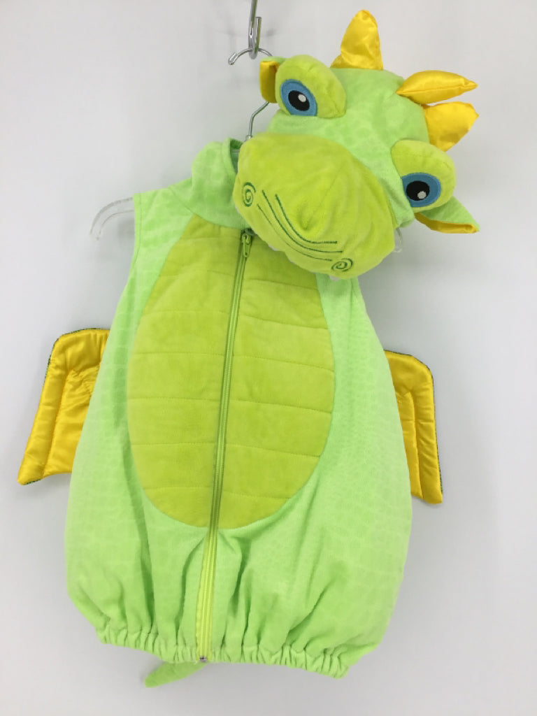 FAO Schwartz Child Size 24 Months Green Dragon Halloween Costume