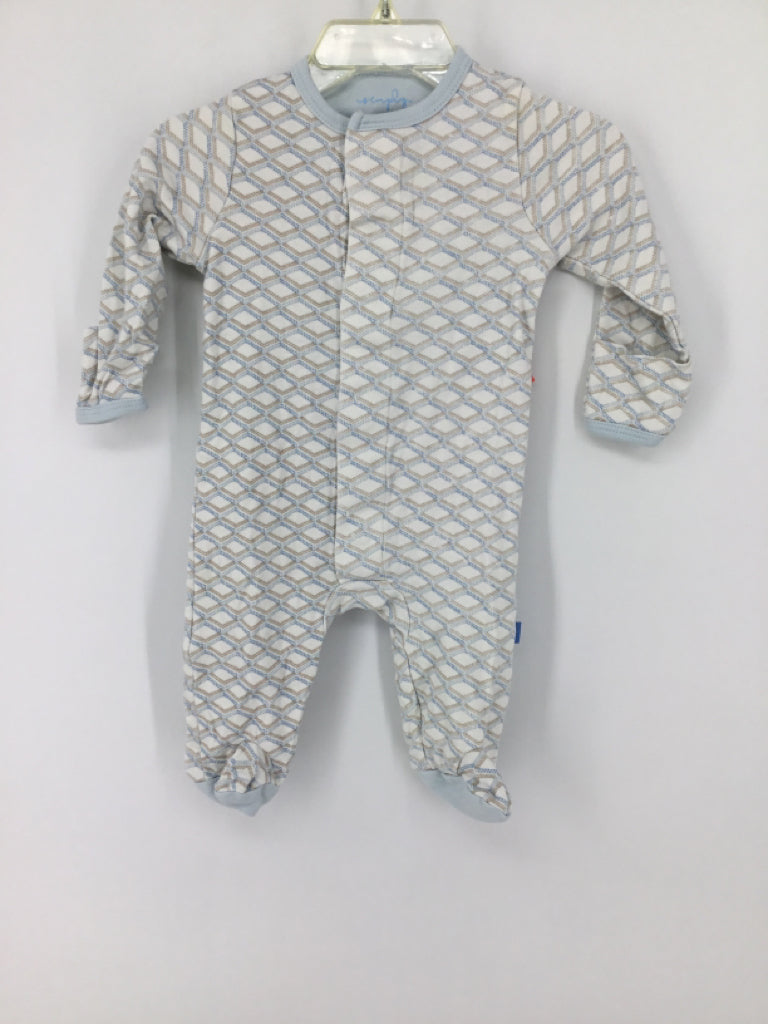 Simply by Magnetic Me Child Size 0-3 Months Blue Sleepers