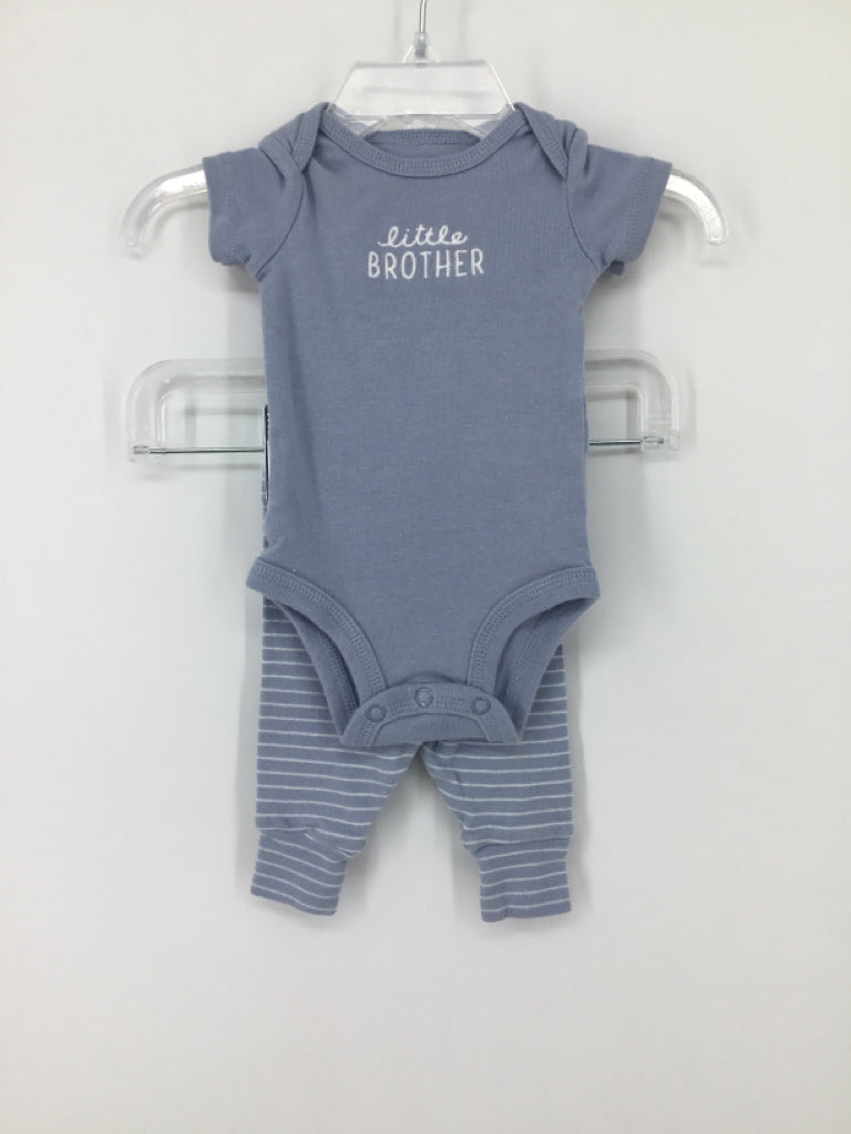 Just One You Made by Carters Child Size Newborn Blue Embellished Outfit - boys