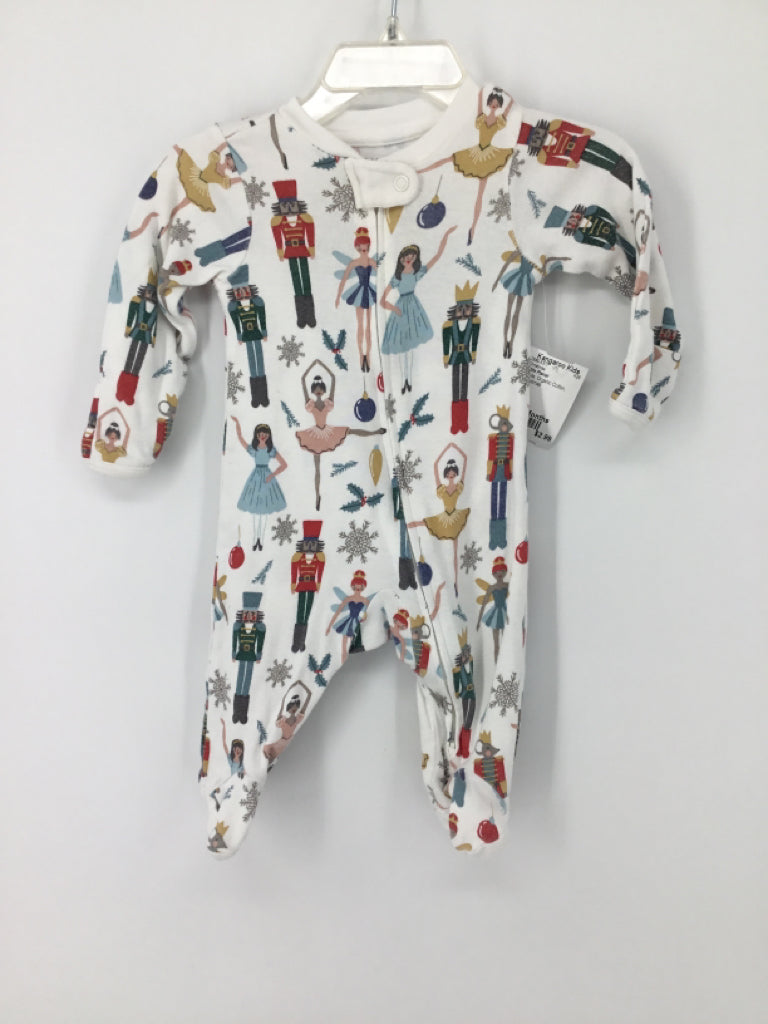 Little Planet Child Size 3 Months White Christmas Sleeper