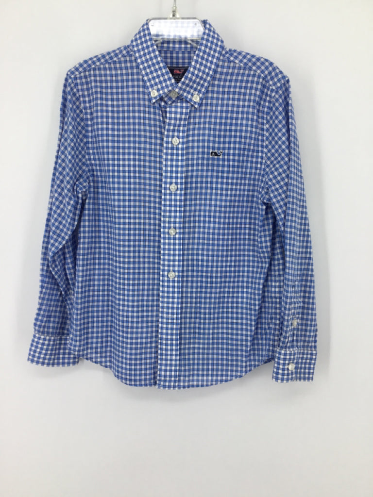 vineyard vines Child Size 5 Blue Checkered Shirt - boys