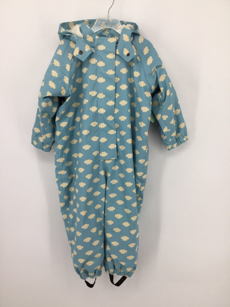 Little Green Radicals Child Size 4 Blue Raincoat - girls
