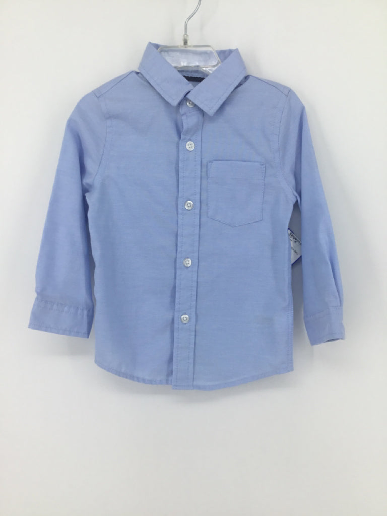 Cat & Jack Child Size 2 Blue Solid Shirt - boys