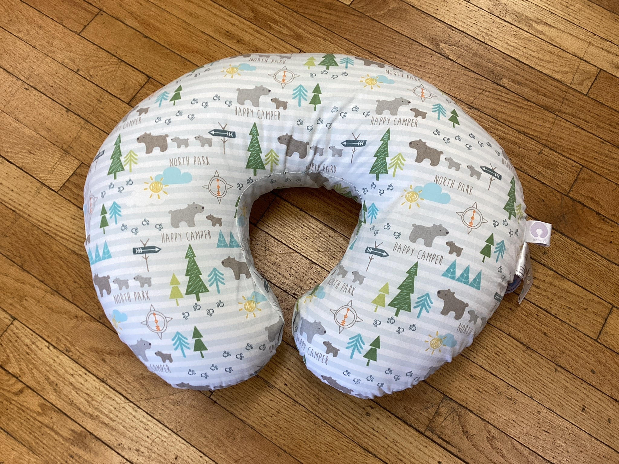 Boppy White Print Nursing Pillow