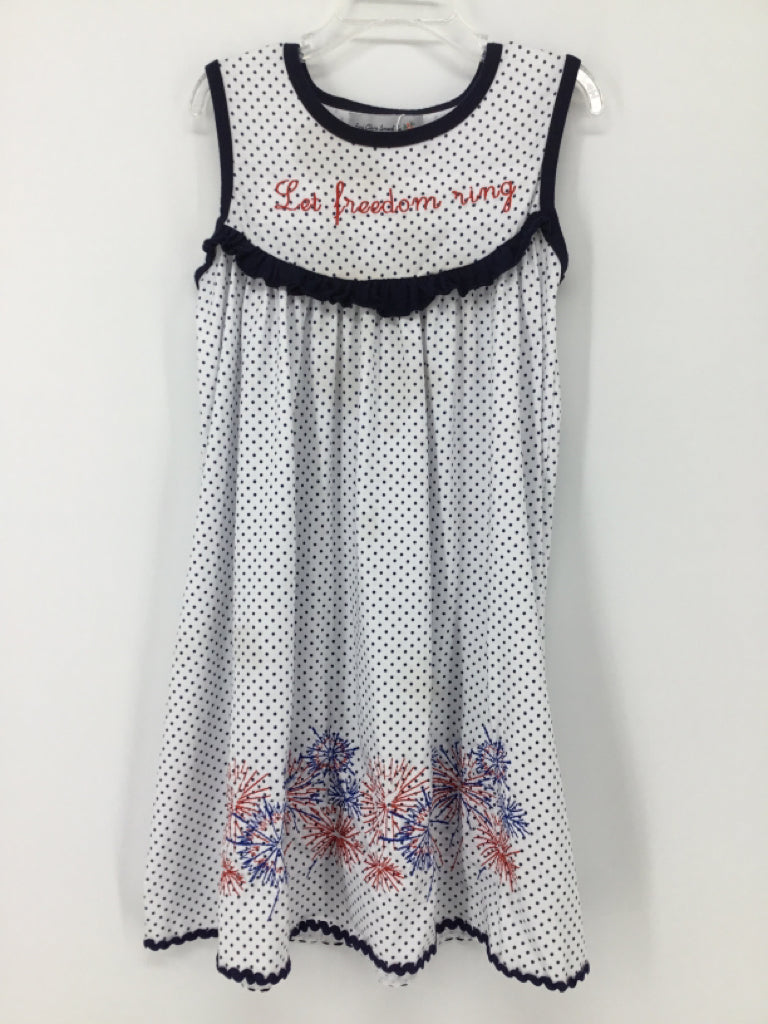 Emi Claire Smock Co. Child Size 5 Navy Stars & Stripes Dress