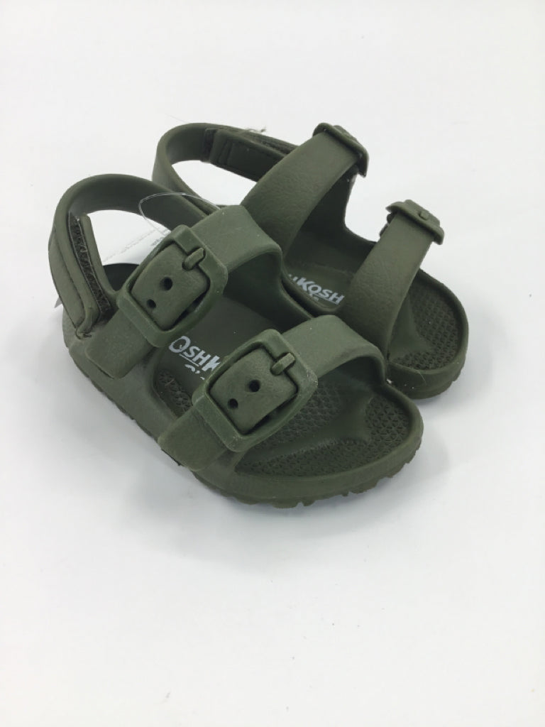 OshKosh B'gosh Child Size 4 Toddler Green Sandals/Flip Flops