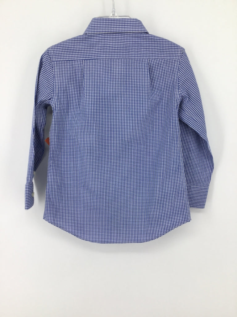 Crewcuts Child Size 2 Navy Gingham Shirt - boys