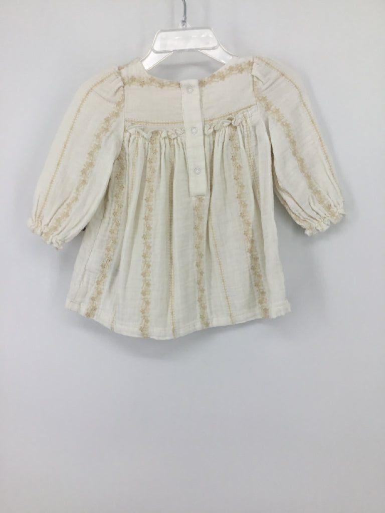 Cat & Jack Child Size 6-9 Months Cream Dress - girls