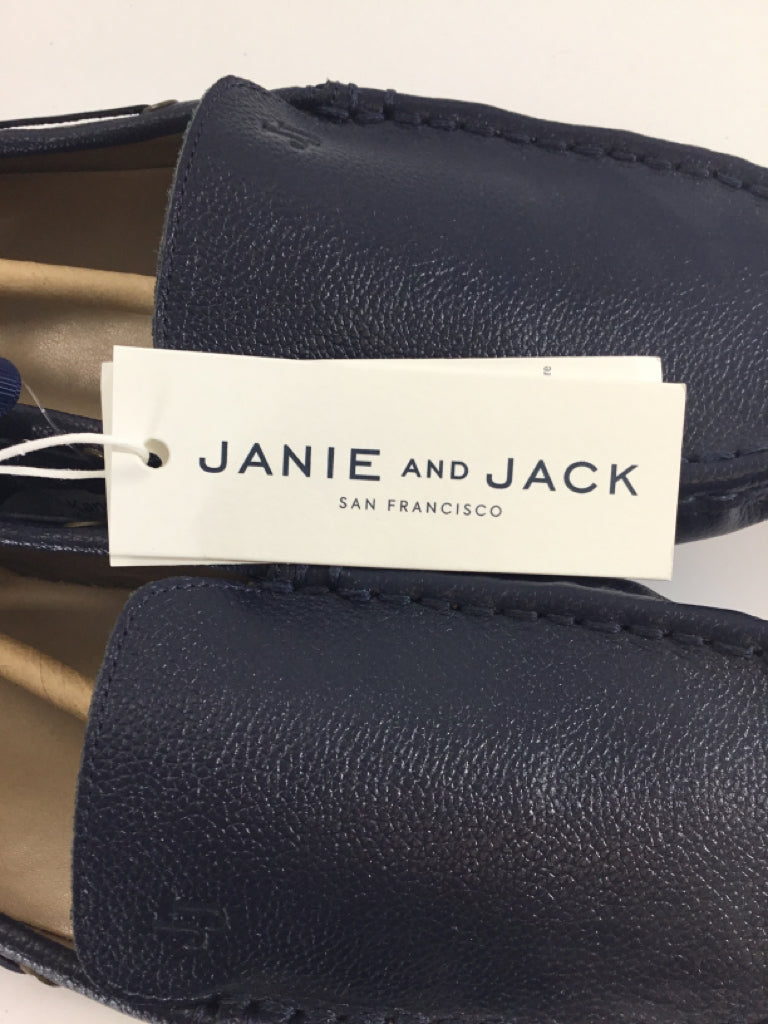 Janie and Jack Child Size 5 Youth Navy Dress Shoes