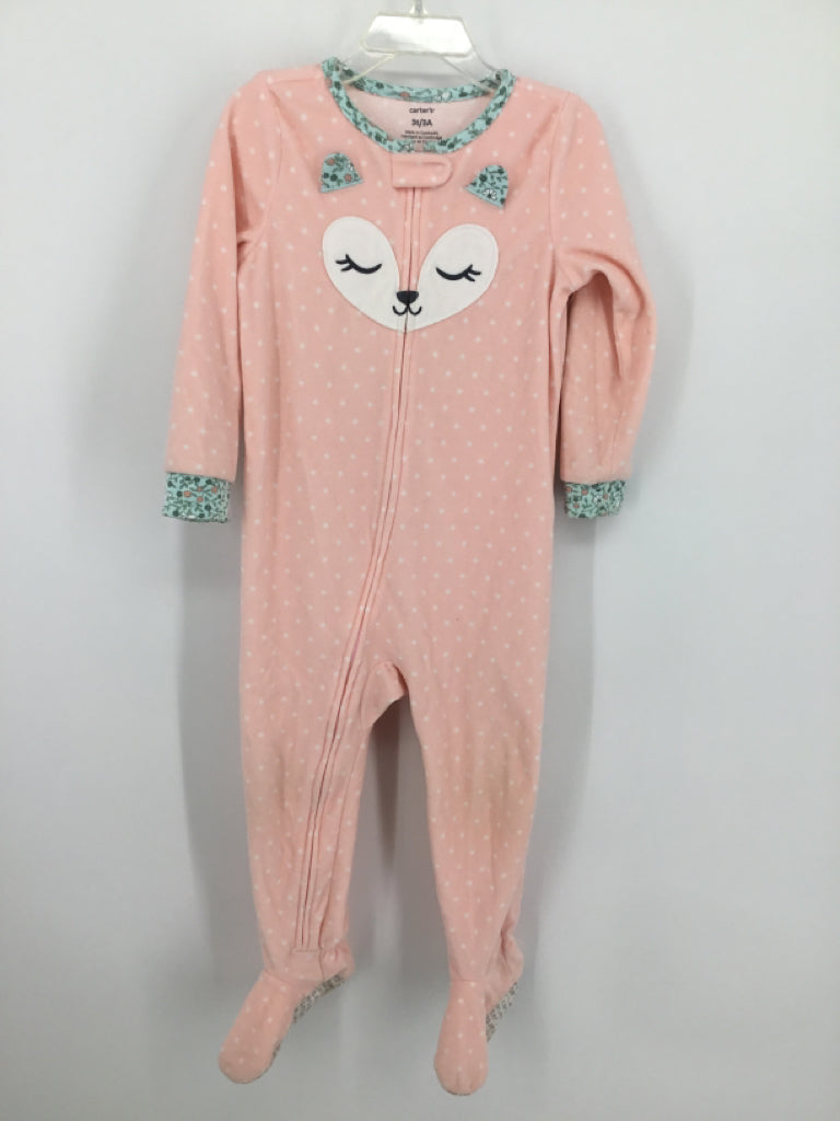 Carter's Child Size 3 Pink Sleepers