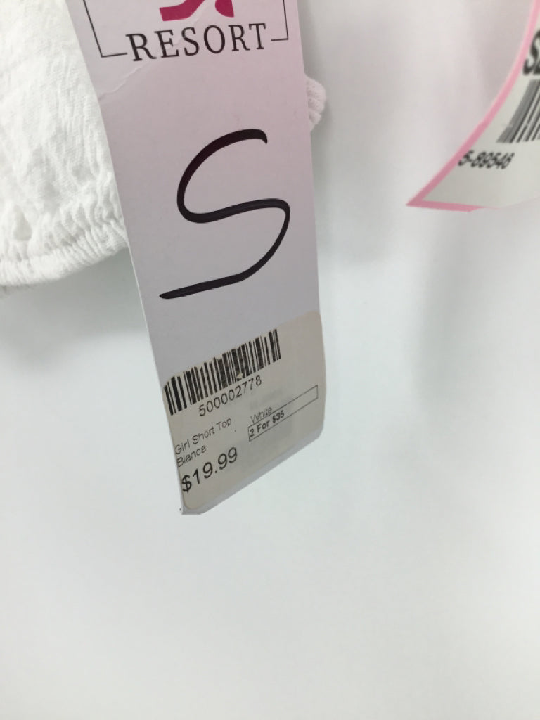 Surf Style Child Size 6 White Shirt - girls
