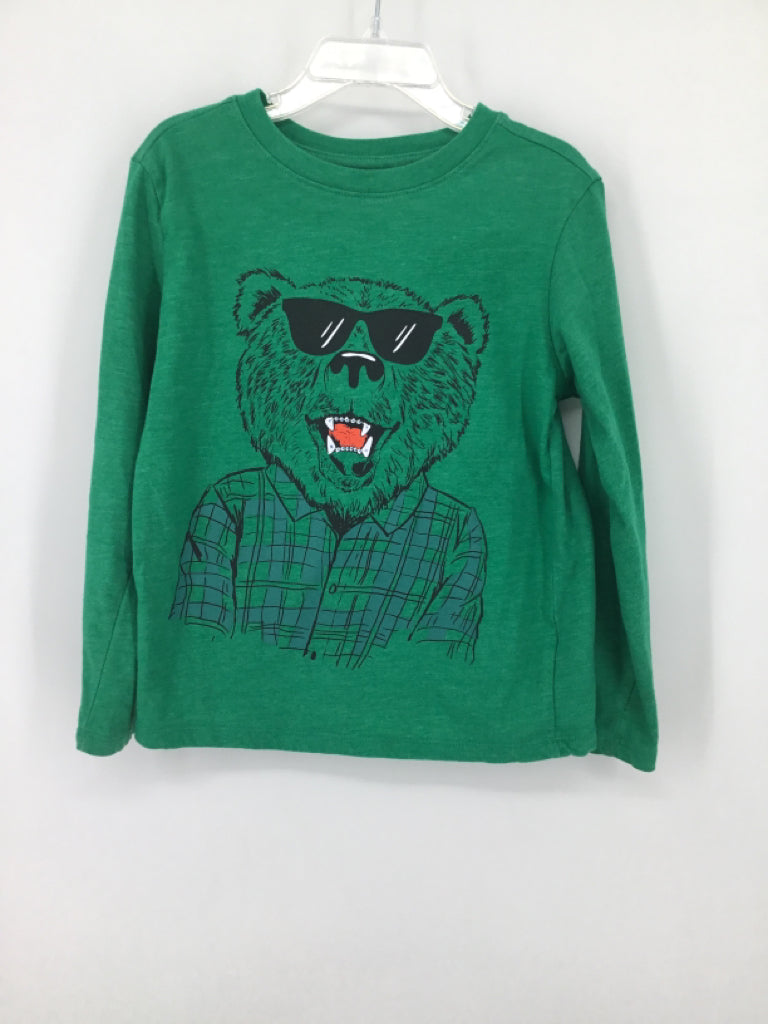 Cat & Jack Child Size 4 Green screen printed T-shirt - boys