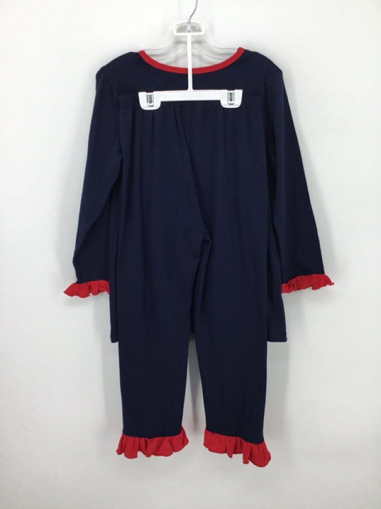 Down By the Bay Child Size 10 Navy Christmas Outfit
