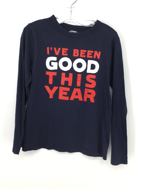 OshKosh B'gosh Child Size 12 Navy Christmas T-Shirt
