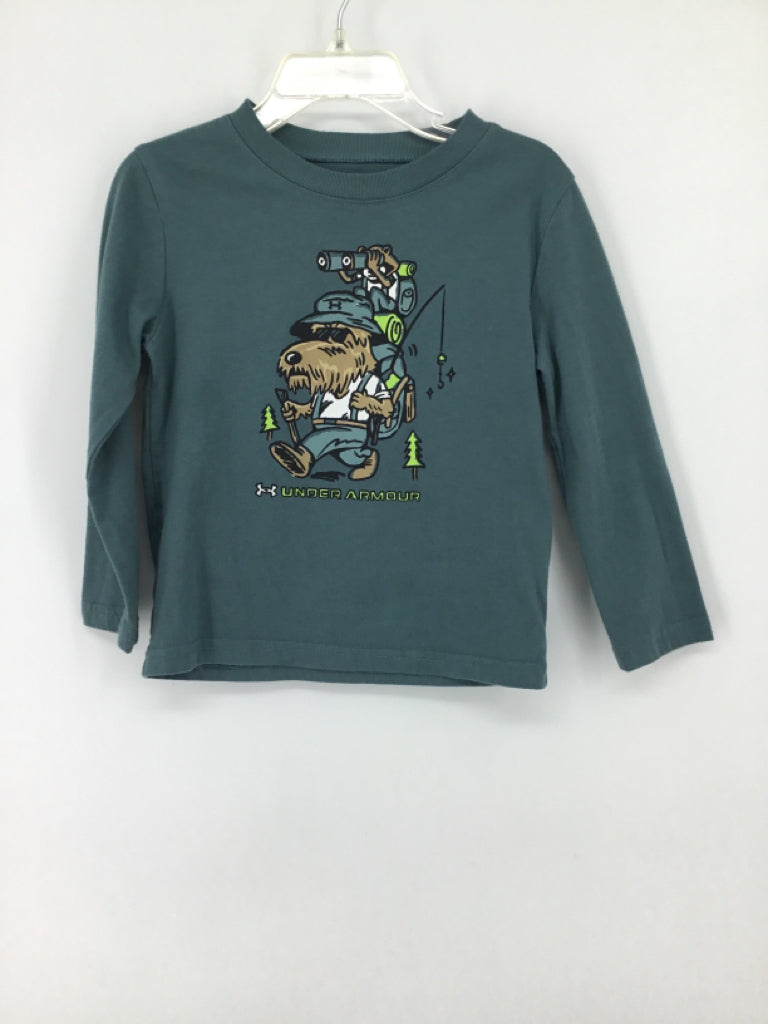 Under Armour Child Size 3 Gray screen printed T-shirt - boys