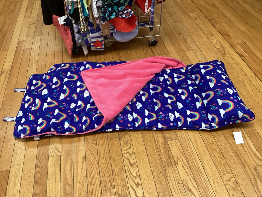Stephen Joseph Blue Rainbow All Over Print Nap Mat