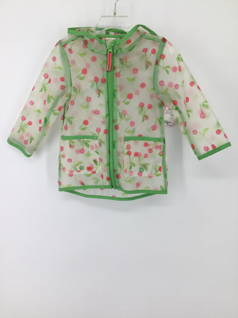 Cat & Jack Child Size 18 Months Green Raincoat - girls