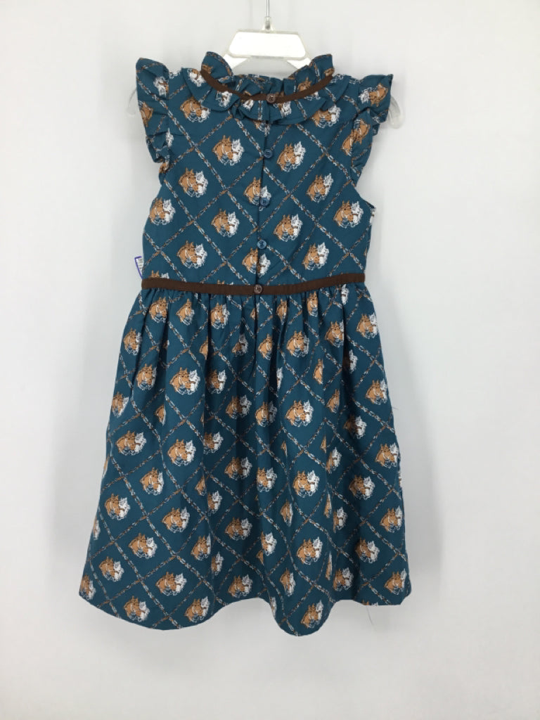 Janie and Jack Child Size 4 Teal Dress - girls