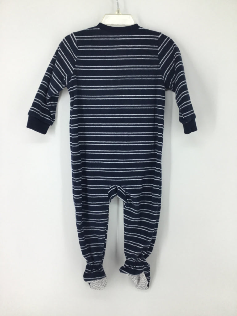 Carter's Child Size 12 Months Navy Sleepers