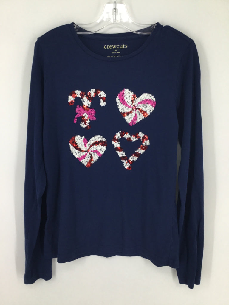 Crewcuts Child Size 12 Navy Christmas T-Shirt